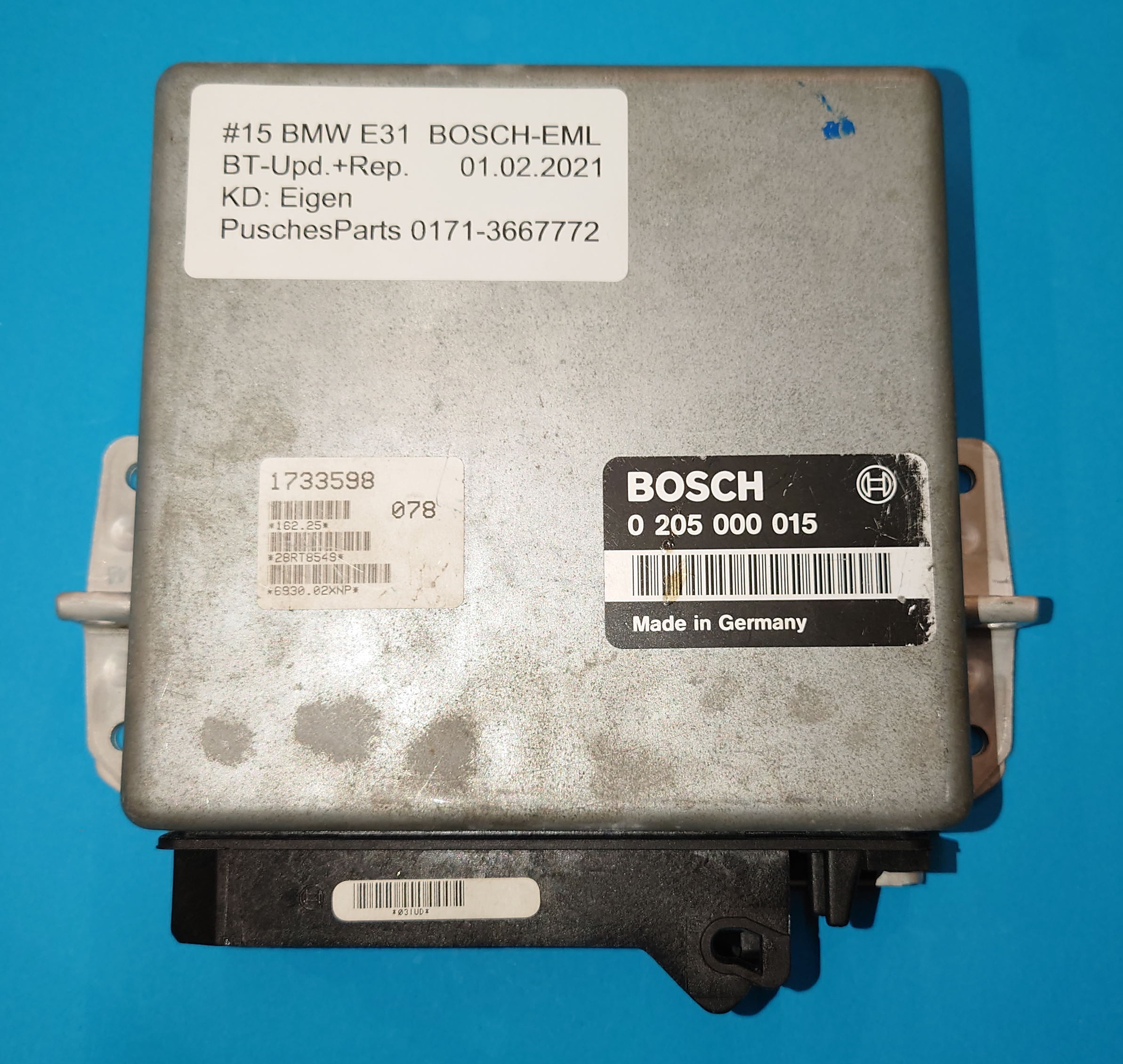 Bauteileupdate E31 / E32 EML Steuergerät / Bosch 0 205 000 015 / 023 / 005