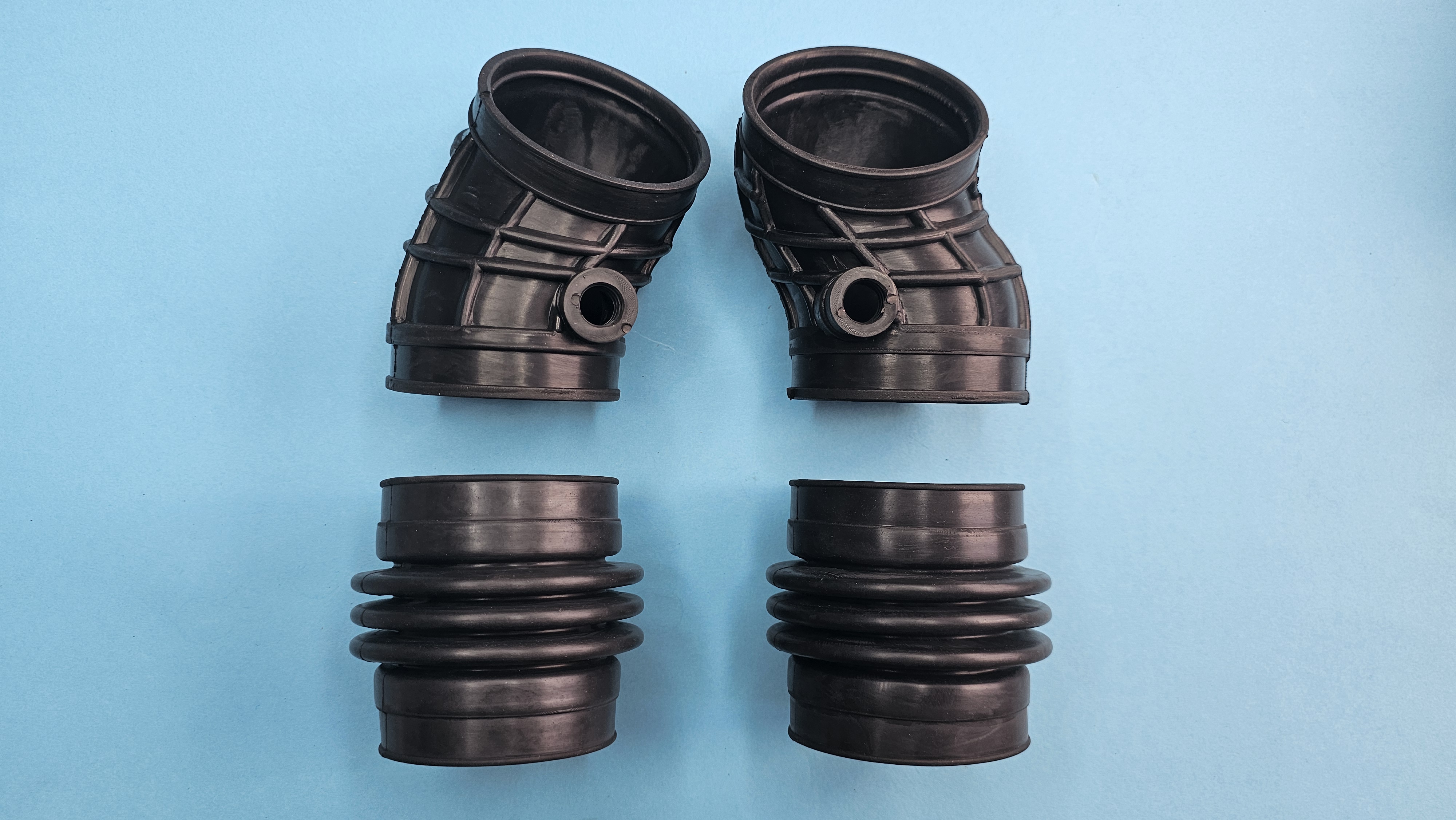 *Aktion* E31 komplett Set2 6 x Faltenbälge Ansaugung links + rechts (M70/S70) + Faltenbälge Ansauggeräuschdämpfer